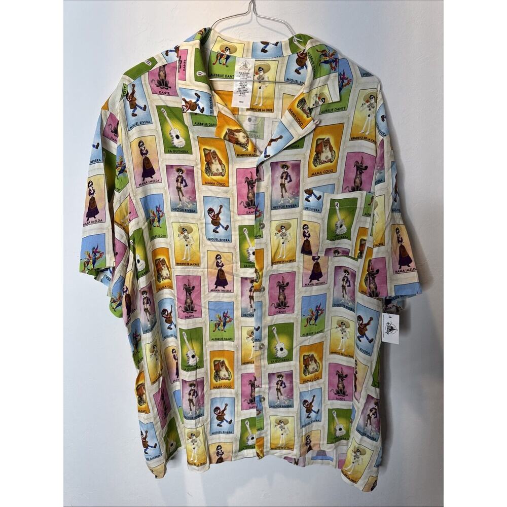 Rare 2024 Disney Parks COCO Camp Shirt 3XL NEW With Tags